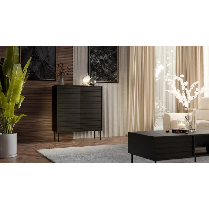 Cama 4D CORTINA скрин 102x40x118 черен