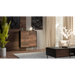 Cama 4D CORTINA скрин 102x40x118 черен/орех