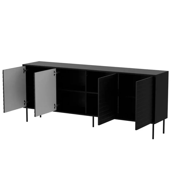 Cama 4D CORTINA скрин 200x40x81 черен