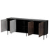 Cama 4D CORTINA скрин 200x40x81 черен/орех