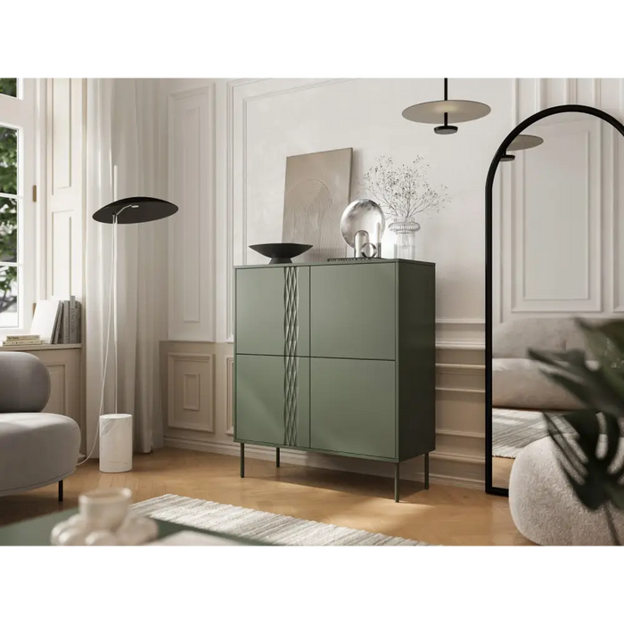 Cama 4D скрин TRESSE 100x40x110 зелен мат