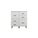 Cama Бюфет LOTTA 110 2D4S бял/дъб сонома