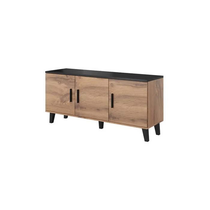 Cama бюфет LOTTA 150 3D дъб вотан + черен мат