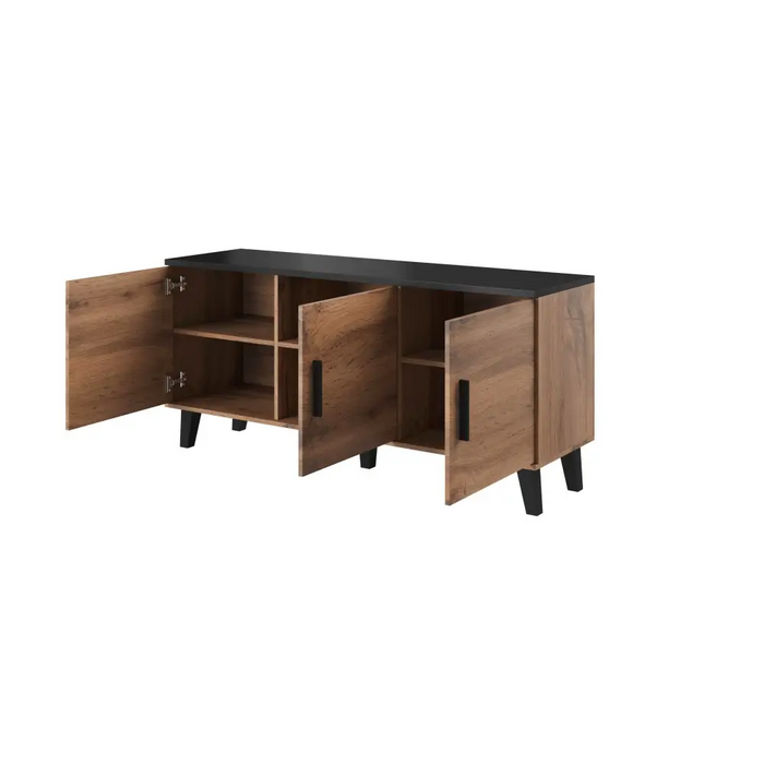 Cama бюфет LOTTA 150 3D дъб вотан + черен мат