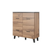 Cama бюфет LOTTA 110 4D дъб вотан + черен мат