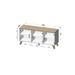 Cama бюфет LOTTA 150 3D бял + дъб сонома
