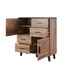 Cama бюфет LOTTA 110 2D4S дъб вотан/мат черен