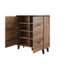 Cama бюфет LOTTA 110 4D дъб вотан + черен мат