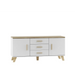 Cama Бюфет LOTTA 150 2D3S бял + дъб сонома