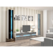 Cama Етажерка VIGO NEW 180/40/30 бяло/черно гланц