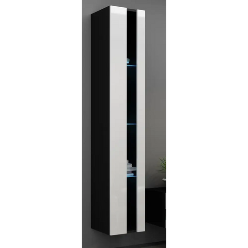 Cama Етажерка VIGO NEW 180/40/30 черен/бял гланц