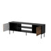 Cama EF CORTINA ТВ шкаф 180x40x60 черен/орех