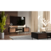 Cama EF CORTINA ТВ шкаф 180x40x60 черен/орех