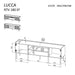 Cama EF LUCCA ТВ шкаф 180x40x59 бял