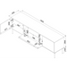 Cama EF TRESSE RTV шкаф 180x40x54.5 зелен мат