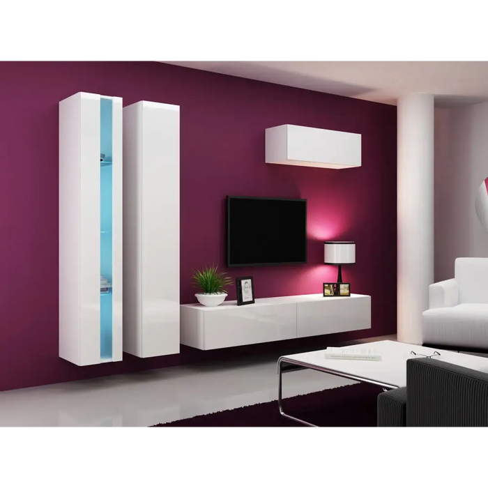 Cama Етажерка VIGO NEW 180/40/30 бяло/бял гланц