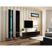 Cama Етажерка VIGO NEW 180/40/30 бяло/черно гланц