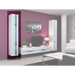 Cama Етажерка VIGO NEW 180/40/30 бяло/бял гланц