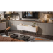 Cama FELLINI ТВ шкаф 150x40x52 кашмир + плот от омаслен дъб