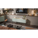 Cama FELLINI ТВ шкаф 150x40x52 маслина + плот от омаслен дъб