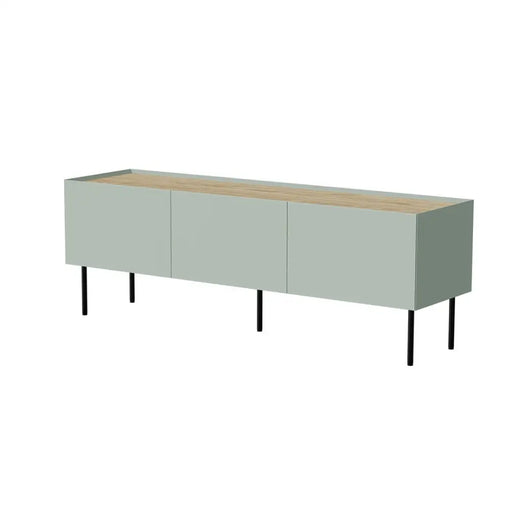 Cama FELLINI ТВ шкаф 150x40x52 маслина + плот от омаслен дъб