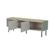 Cama FELLINI ТВ шкаф 150x40x52 маслина + плот от омаслен дъб