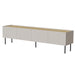 Cama FELLINI ТВ шкаф 200x40x52 кашмир + плот от омаслен дъб
