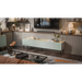 Cama FELLINI ТВ шкаф 200x40x52 маслина + плот от омаслен дъб