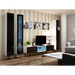 Cama Glass-case VIGO ’180’ 180/40/30 бял/черен гланц