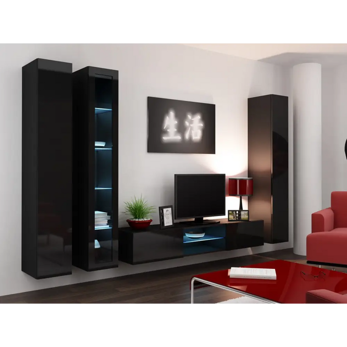 Cama Glass-case VIGO ’180’ 180/40/30 черен/черен гланц