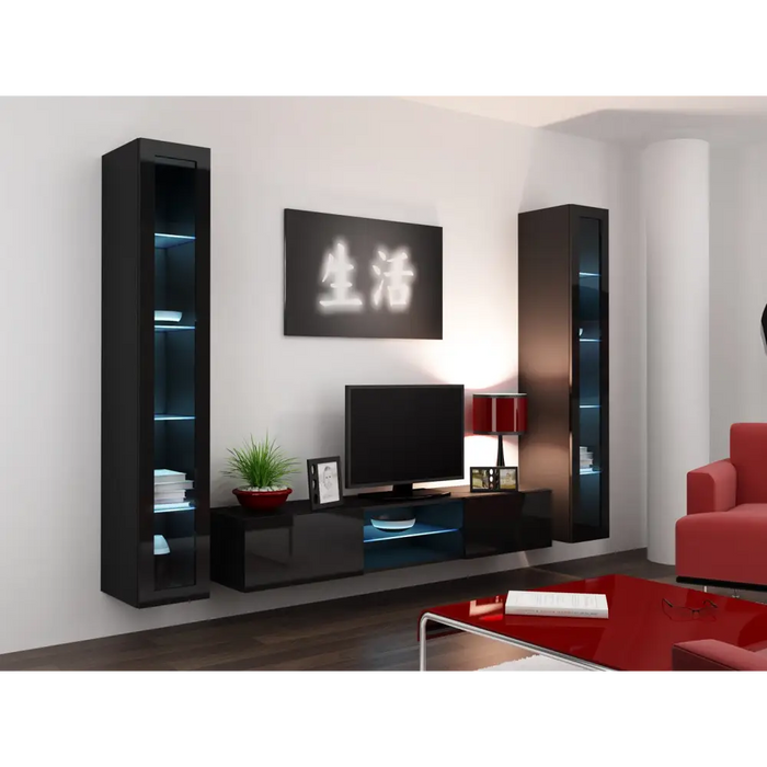 Cama Glass-case VIGO ’180’ 180/40/30 черен/черен гланц