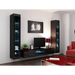 Cama Glass-case VIGO ’180’ 180/40/30 черен/черен гланц