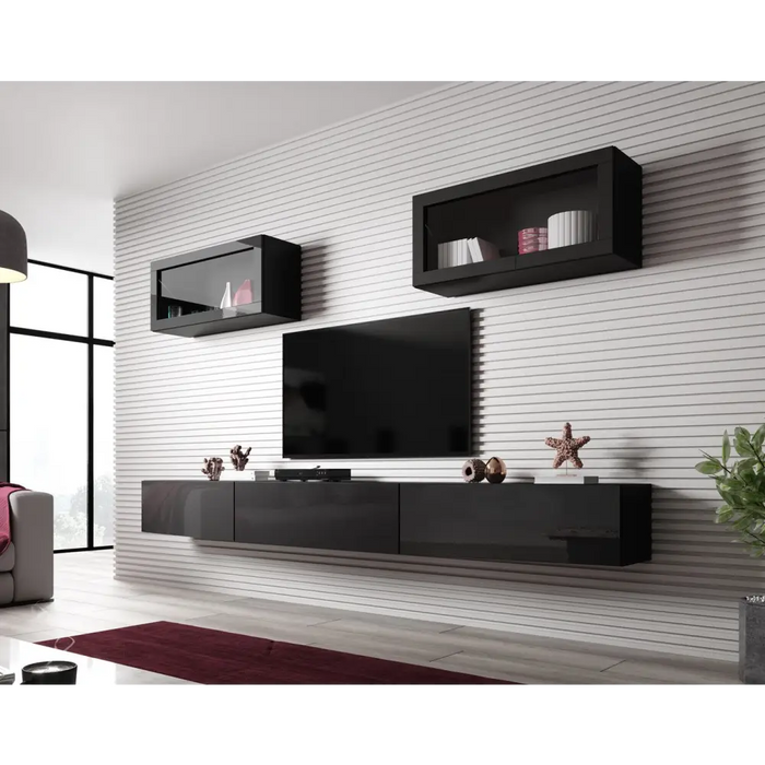 Cama Холна гарнитура VIGO SLANT 3 черен/черен гланц