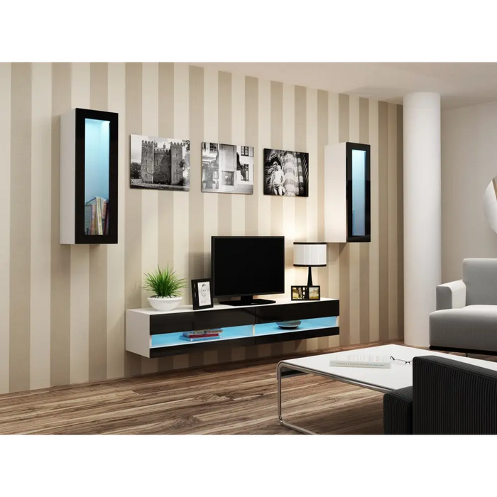 Cama Холна гарнитура VIGO NEW 11 бяло/черно гланц