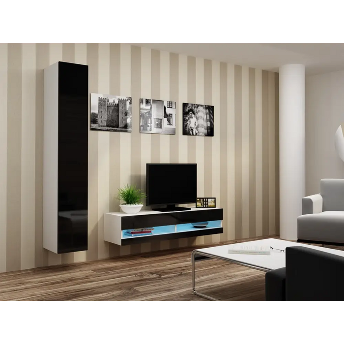 Cama Холна гарнитура VIGO NEW 13 бяло/черно гланц