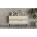 Cama INSERTO 3D скрин с чекмеджета 143.5x40x80 кашмир + LED