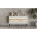 Cama INSERTO 3D скрин с чекмеджета 143.5x40x80 кашмир + LED