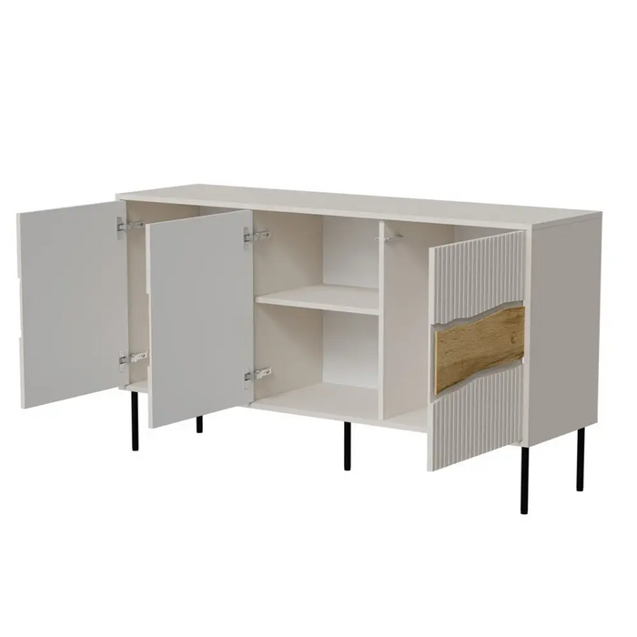 Cama INSERTO 3D скрин с чекмеджета 143.5x40x80 кашмир + LED