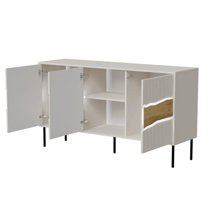 Cama INSERTO 3D скрин с чекмеджета 143.5x40x80 кашмир + LED