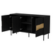 Cama INSERTO 3D скрин с чекмеджета 143.5x40x80 черен + LED