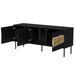Cama INSERTO 3D ТВ шкаф 143.5x40x61.5 черен + LED