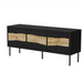 Cama INSERTO 3D ТВ шкаф 143.5x40x61.5 черен + LED