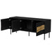 Cama INSERTO 3D ТВ шкаф 143.5x40x61.5 черен + LED