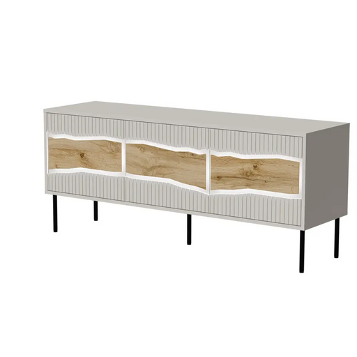 Cama INSERTO 3D ТВ шкаф 143.5x40x61.5 кашмир + LED