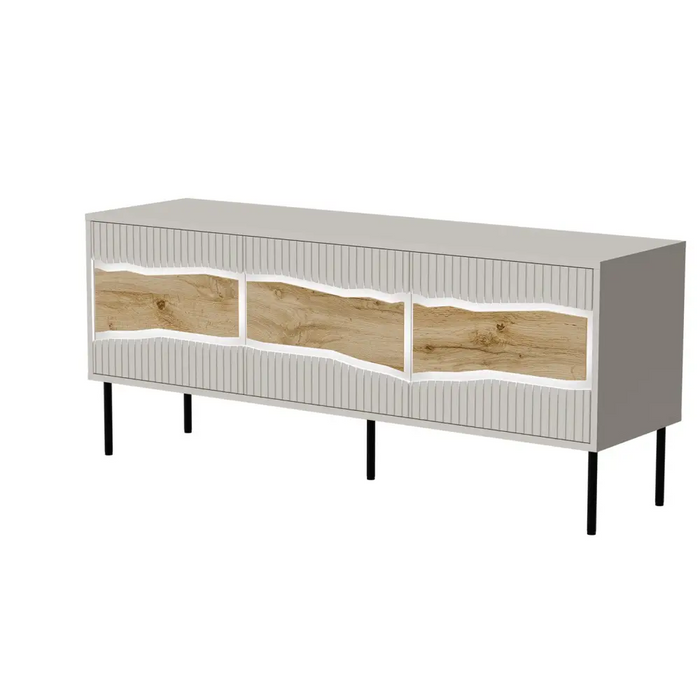 Cama INSERTO 3D ТВ шкаф 143.5x40x61.5 кашмир + LED
