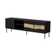 Cama INSERTO 3D1W ТВ шкаф 190x40x61.5 черен + LED