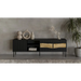 Cama INSERTO 3D1W ТВ шкаф 190x40x61.5 черен + LED