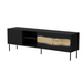 Cama INSERTO 3D1W ТВ шкаф 190x40x61.5 черен + LED