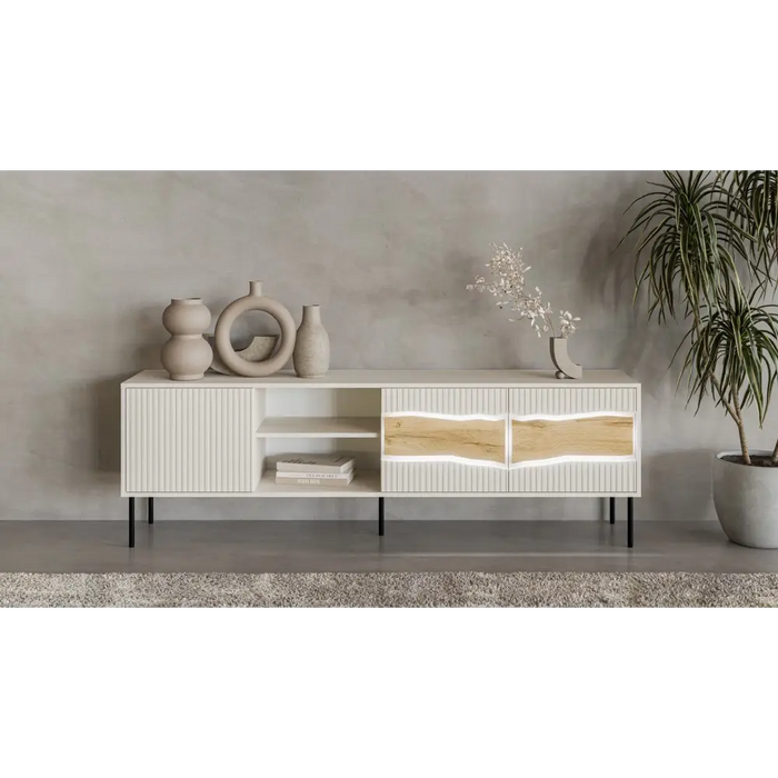 Cama INSERTO 3D1W ТВ шкаф 190x40x61.5 кашмир + LED