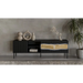 Cama INSERTO 3D1W ТВ шкаф 190x40x61.5 черен + LED